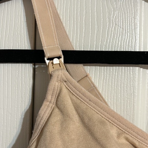 LAMAZE Size X-Large Tan Nude Full Coverage Nursing Maternity Bra Adjustable - Picture 3 of 9